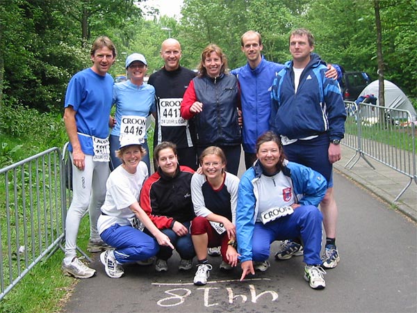 Team auf der Laufstrecke